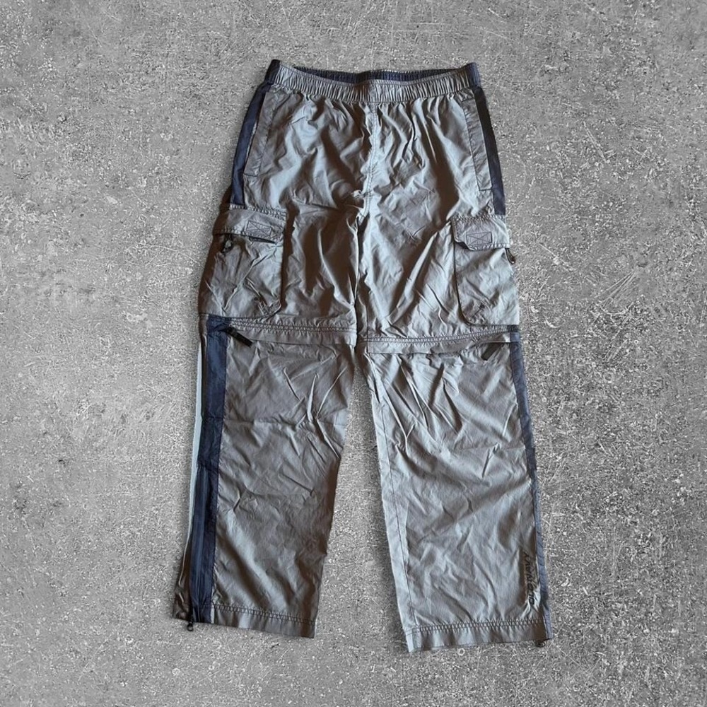 Vintage Y2K Old Navy Grey Zip Off Sweatpants Men's Waist 32'' Baggy Skater